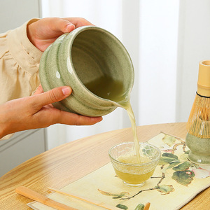 Juego de té Matcha japonés moderno Juego de Ceremonia de té Matcha de cerámica de cuatro piezas Juego de Ceremonia de té al por mayor - Product Image 3