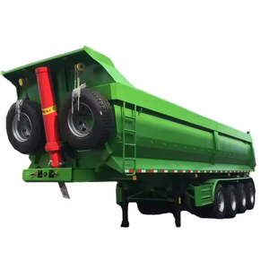 ZHONGSHENGTIANQI Boîte de décharge arrière de cylindre hydraulique en forme de U à 4 essieux pour sable/minerai 40kg de charge utile maximale Van/remorque de camion - Product Image 1