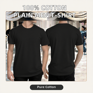 เสื้อยืดผู้ชายผ้าเจอร์ซีย์คุณภาพสูง 100% ผ้าฝ้าย ลายพิมพ์เรียบหรือลายต่างๆ สั่งทำโลโก้ได้ น้ำหนัก 180 กรัม ขายดี - Product Image 2