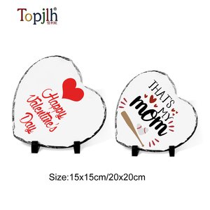 Pinturas de <span class=keywords><strong>pizarra</strong></span> en forma de corazón Topjlh, espacios en blanco de sublimación, decoración DIY, regalos románticos, decoraciones para el hogar y el dormitorio, regalos - Product Image 2
