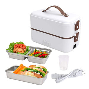 Eco-friendly Rectangle Lunch Box Stainless Steel 1 2 3 Layer Take Away Thermal Bento Lunch Box For Office Ladies