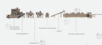 Nouvelle ligne de production de machines de fabrication et de découpe de barres chocolatées, de nougats, de pralines, de barres de caramel, de bonbons aux cacahuètes et de barres protéinées