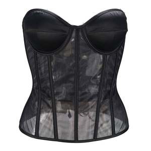 Adesivi da donna con corsetto dimagrante di base a doppio strato in rete traspirante con osso di pesce - Product Image 1