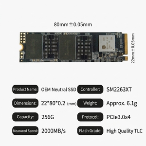 قرص صلب NVMe SSD عالي السرعة لأجهزة الكمبيوتر المحمولة المخصصة للألعاب بسعات 128 جيجابايت و256 جيجابايت و512 جيجابايت و1 تيرابايت، من نوع Tbw Pcie 3.0 M.2 داخلي مع منفذ توسعة SATA جديد - Product Image 5