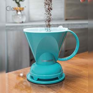 Clever Dripper - Filtro de Café Reutilizable Compacto de Material de Grado Alimenticio, Color Azul Cremoso, de Preparación Rápida, para Oficina, Despensa, Salón del Personal - Product Image 2