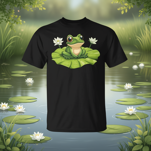 Camiseta premium Kawaii Frog Lily Pad - Product Image 3