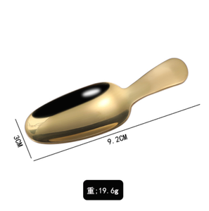 DFK01 Cucharas Espátula Chinas de Diseño Elegante con Mango Corto para Té - Product Image 5