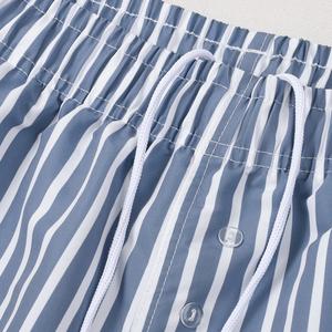 Nuovo Design Casual <span class=keywords><strong>da</strong></span> <span class=keywords><strong>uomo</strong></span> costume <span class=keywords><strong>da</strong></span> <span class=keywords><strong>bagno</strong></span> riciclato Shorts a righe ad asciugatura rapida con tasche a vita media fantasia <span class=keywords><strong>costumi</strong></span> <span class=keywords><strong>da</strong></span> <span class=keywords><strong>bagno</strong></span> - Product Image 4