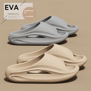 Nouvelles pantoufles compensées à bout ouvert 2025, antidérapantes, respirantes, à semelle épaisse, en EVA, pour l'extérieur, avec logo personnalisé pour hommes et femmes - Product Image 2