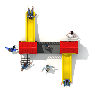 Fabricante Personaliza <span class=keywords><strong>Parques</strong></span> <span class=keywords><strong>Infantiles</strong></span> de Acero y Plástico para Jardín, <span class=keywords><strong>Parques</strong></span> Deportivos, Toboganes y Columpios <span class=keywords><strong>Pequeños</strong></span> de Aventura - Product Image 4