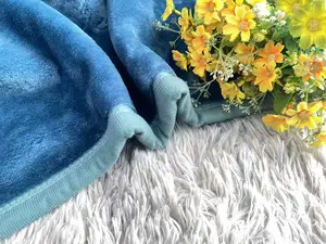 Édredon imprimé floral Super doux, couverture d'hiver en vison gaufré d'un côté