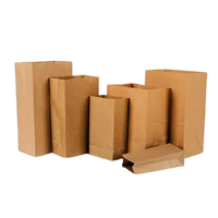 Personnalisé épaissi 178*105*340mm papier Kraft boîte à fond carré pop-corn résistant à l'huile pain à emporter emballage alimentaire pour la cuisson cuisine