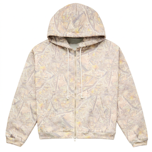 New Unisex Oversized All Print Embroidered Zip Hoodie Winter Vintage Streetwear Hooded Jacket Casual <b>Fleece</b> <b>Sweatshirt</b> - Product Image 1
