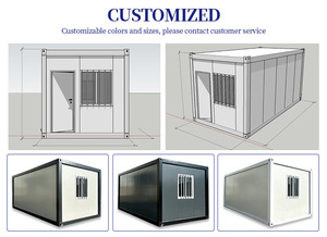 Casa Prefabbricata di Lusso Modulare Portatile in Acciaio, Mini Casa Container per Ufficio o Camera da Letto - Product Image 4