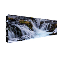 Panel LED Modular Delgado Fijo para Interiores P3.91 de 1000x250mm, Pantalla de Visualización para Montaje en Pared para Uso en Ascensores
