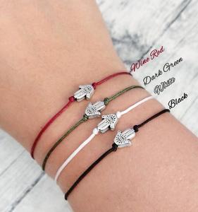 Inspirieren Sie Schmuck Evil Eyes <span class=keywords><strong>Hamsa</strong></span> Freundschaft armband <span class=keywords><strong>Fatima</strong></span> <span class=keywords><strong>Hand</strong></span> armband <span class=keywords><strong>Hamsa</strong></span> Wish Schmuck Simple String Cord Armband Geschenk - Product Image 2