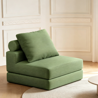 Modernes Kompaktes Ausziehbares Schlafsofa mit Stauraum für Wohnzimmer, Schlafzimmer, Apartment, Gästezimmer und Heimbüro