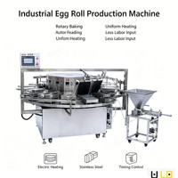 Machine à gaufrettes commerciale automatique pour la fabrication de rouleaux d'œufs et de cornets de sucre, facile à utiliser, pour l'industrie alimentaire