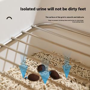 <span class=keywords><strong>Caja</strong></span> <span class=keywords><strong>de</strong></span> <span class=keywords><strong>arena</strong></span> para gatos, <span class=keywords><strong>caja</strong></span> <span class=keywords><strong>de</strong></span> <span class=keywords><strong>arena</strong></span> <span class=keywords><strong>de</strong></span> plástico <span class=keywords><strong>con</strong></span> marco <span class=keywords><strong>de</strong></span> malla <span class=keywords><strong>de</strong></span> acero inoxidable para perros pequeños, medianos y grandes, venta al por mayor - Product Image 4