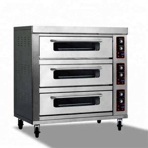 Horno eléctrico <span class=keywords><strong>de</strong></span> doble cubierta Uso del horno <span class=keywords><strong>de</strong></span> pizza en la cocina Piedra Pizza Panaderos Orgullo Hornos Comerciales a la venta - Product Image 4