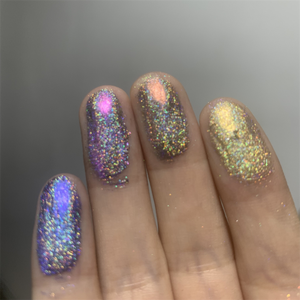 निजी लेबल अनंत क्रोम फ्लैक्स ने आंखों की छाया बहु-क्रोम होलोग्राफिक गिरगिट कॉस्मेटिक फ्लैक्स - Product Image 2