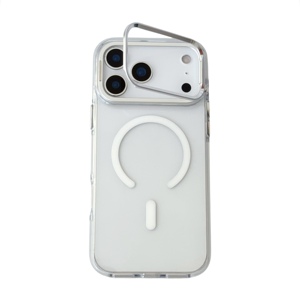 Shockproof <b>Hard</b> PC Phone <b>Case</b> with Metal <b>Camera</b> Kickstand Holder Magnetic Mobile Phone <b>Case</b> for Phone 17 Pro Max 15 16 17Pro - Product Image 3