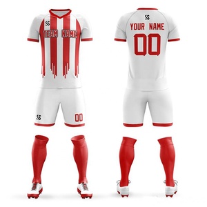 Wholesale Custom logo Sublimated Soccer Jersey Men's Football Uniform Shorts and <b>Socks</b> Soccer kit High Quality soccer uniform - Product Image 5