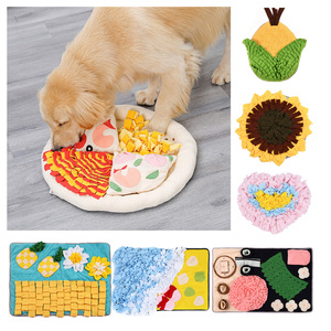 Tapis de reniflement pour <span class=keywords><strong>chien</strong></span> OEM de haute qualité, écologique, lavable, durable, pour l'entraînement olfactif, motif dessin animé mignon, tapis d'alimentation - Product Image 1