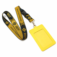 Échantillon gratuit, étiquette personnalisée, logo, fil métallique doré, cordon tissé détachable avec porte-badge