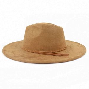 Sombreros Fedora al por mayor personalizados con ala ancha de 10 cm, unisex, estilo jazz, con borla en forma de corazón, para negocios, exteriores y uso casual. - Product Image 3