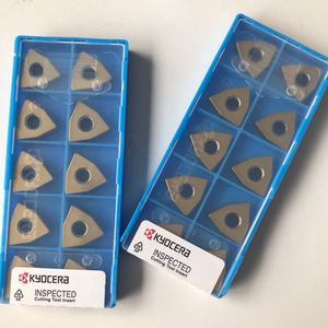 Plaquettes de tournage CNC en carbure Kyocera WNGA080408S01525 A66N Triangle, lame de 16 mm, épaisseur de 1,5 mm, outils de tournage personnalisables, support OEM - Product Image 2