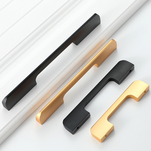 Kenop Lemari Modern, Gagang Pintu Furnitur, Kenop Laci, Tarikan Lemari, Paduan Seng Aluminium untuk Kamar Tidur dan Lemari Dapur - Product Image 2