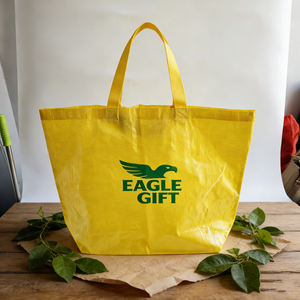 Sac écologique tissé en résine PLA légère et imperméable, pliable, avec fermeture auto-agrippante, pour les courses - Product Image 3