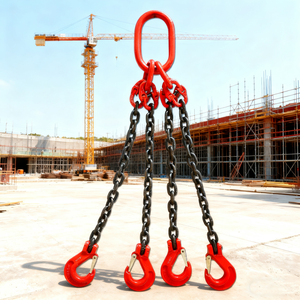 Cadena de Elevación de Acero Soldado Negro G80 de 6mm-23mm con Eslabones Cortos para Uso Industrial, Eslinga de Cadena para Construcción - Product Image 3