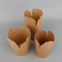 Individuell Bedruckte 16oz 26oz 32oz Pappteller & Schüsseln Pasta Chinesische Nudeln Kebab Döner Boxen Takeaway Lebensmittelverpackungen