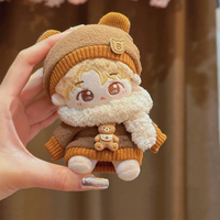 Peluche miniature personnalisée de 10 cm avec un design de personnage mignon et un porte-clés en peluche