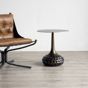 Mesa de Centro Moderna de Metal para el Hogar con Tapa de Vidrio Templado, Muebles Decorativos para Sala de Estar - Product Image 1