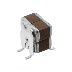 Condensateur céramique SMD empilé 4SMD à 4 fils, 82 µF, 25 V, X7R, ST103C826MAM02, à montage en surface, MLCC, 82 µF CAP CER, du fabricant Channel. - Product Image 1
