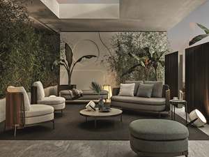 Conjuntos de Muebles Seccionales Modernos para Patio Exterior con Estructura de Aleación de Aluminio, Cómodos Conjuntos de Sofás de Madera para Uso <span class=keywords><strong>en</strong></span> Hoteles y Villas - Product Image 6