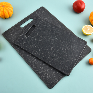 Hoge Kwaliteit Praktische Zwart Marmer Zoals Snijplank 3 Delige Set Vierkante Plastic Keuken Snijplank Dikke Kleine Messenbord - Product Image 6