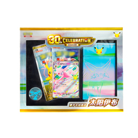 Poke Mon 30ème Anniversaire - Deck Deluxe Sun Eevee - Boîte Mystère - Cartes TCG - Précommande