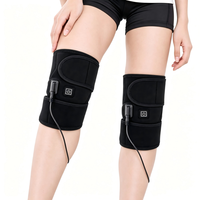 Masseur électrique pour genoux, enveloppant, réglable, avec compression, appareil de massage portable, soutien relaxant, pour la maison et le sport, alimenté par USB