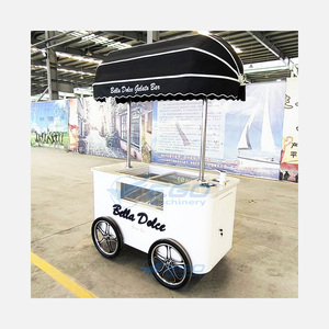 Encantadora Bicicleta de Helados con Pedales, de Acero Inoxidable 304/316, Carrito de Comida para Postres con Garantía de 2 Años en Venta - Product Image 1