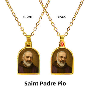 Colgante de Estilo Religioso San Padre Pío de GIVELUCK - Product Image 4