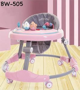 Nouveau trotteur bébé mignon, <span class=keywords><strong>voiture</strong></span> d'activités à pousser, hauteur réglable, trotteurs bébé simples avec barre de poussée, produits pour bébé, trotteur - Product Image 5