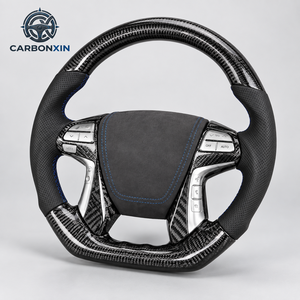 Volant sport à 4 branches en fibre de carbone de 40 mm avec LED pour Camry XV40 Highlander XU40 Land Cruiser - Product Image 2
