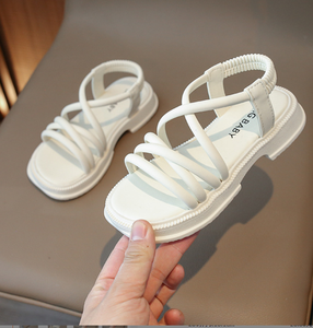 Sandales pour filles, sandales de plage à semelles souples et à brides croisées - Product Image 4