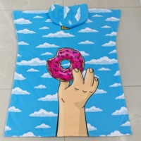 Serviette de sport en microfibre éponge personnalisée avec logo, très absorbante, pour activités de plein air, peignoir de bain à capuche, poncho de surf