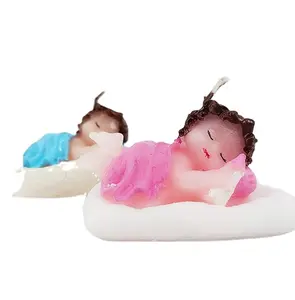 可爱的造型熟睡的婴儿蜡烛刚出生不久的婴儿礼品套装