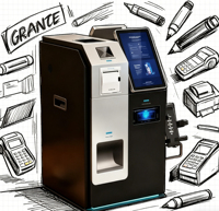 Machine de recyclage de monnaie tout-en-un avec écran de 15,6 pouces pour supermarché